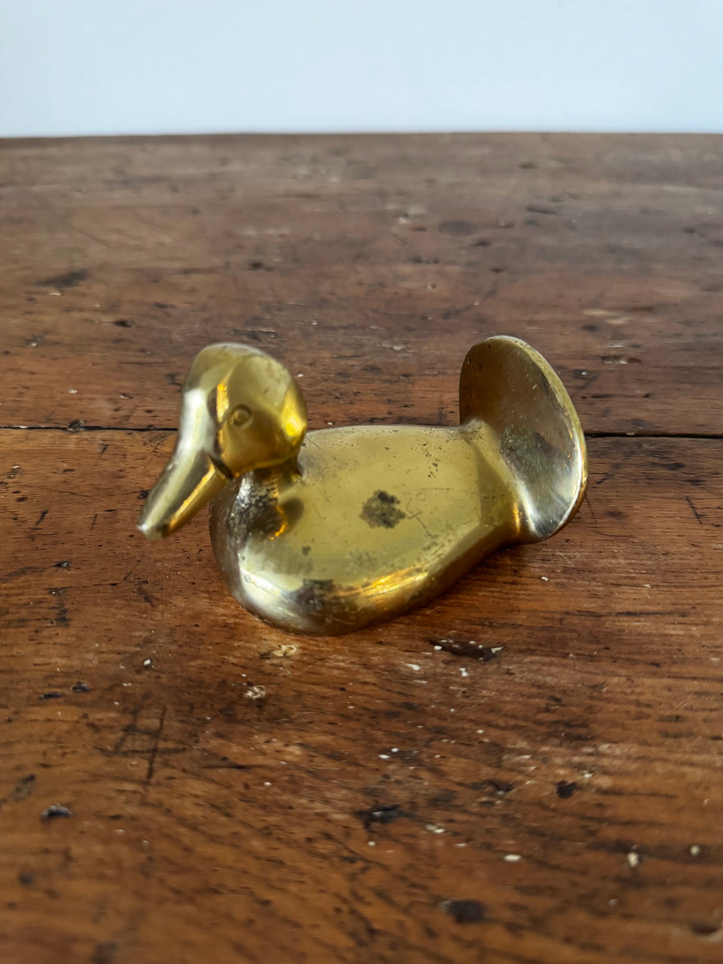 Vintage Brass Duck