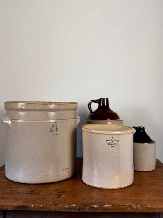 Antique Stoneware Crock Jug