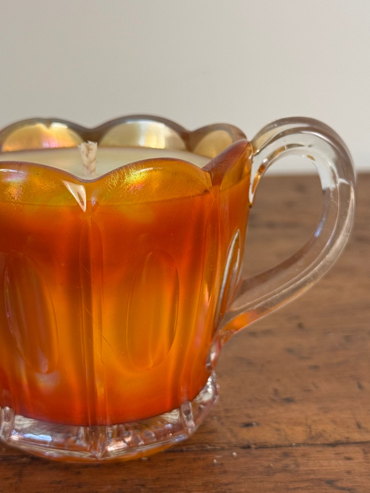 Vintage Glass GoodMood Candle - Orange Tulip