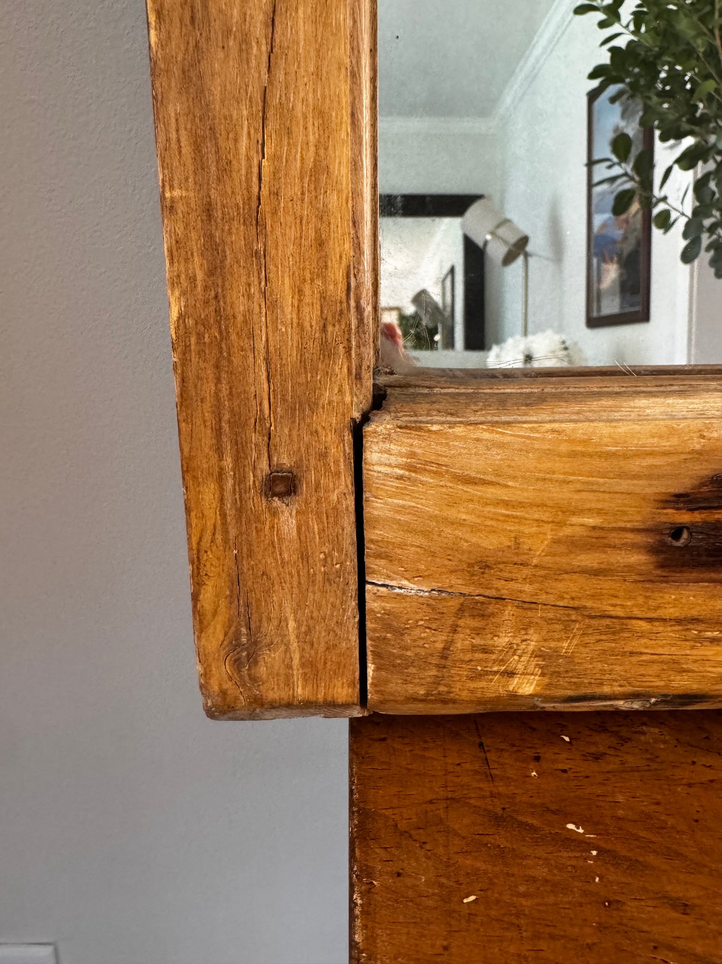 Antique Windowpane Mirror