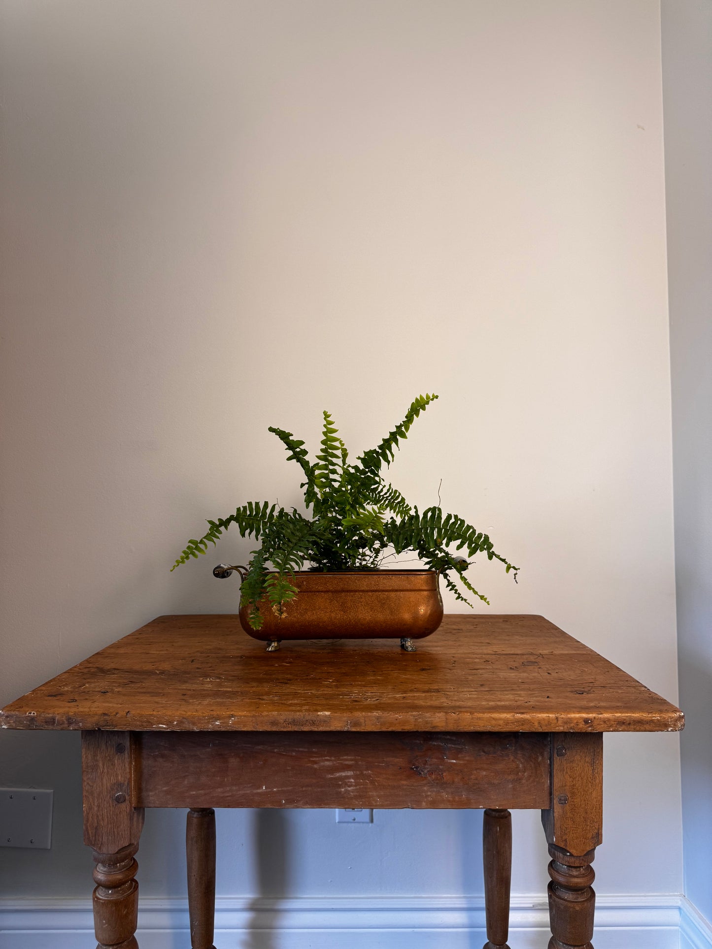 Rare Antique Copper Planter