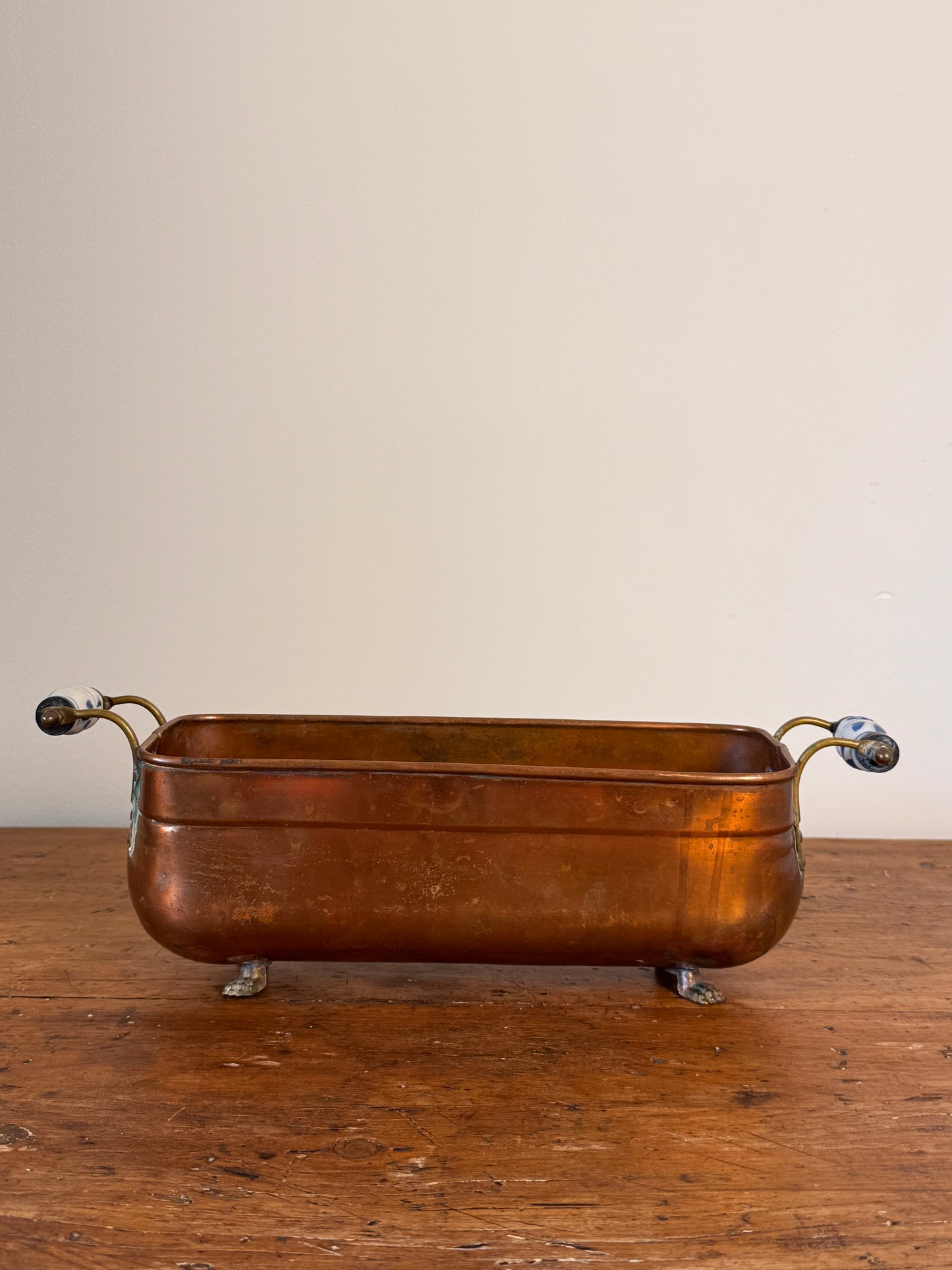 Rare Antique Copper Planter