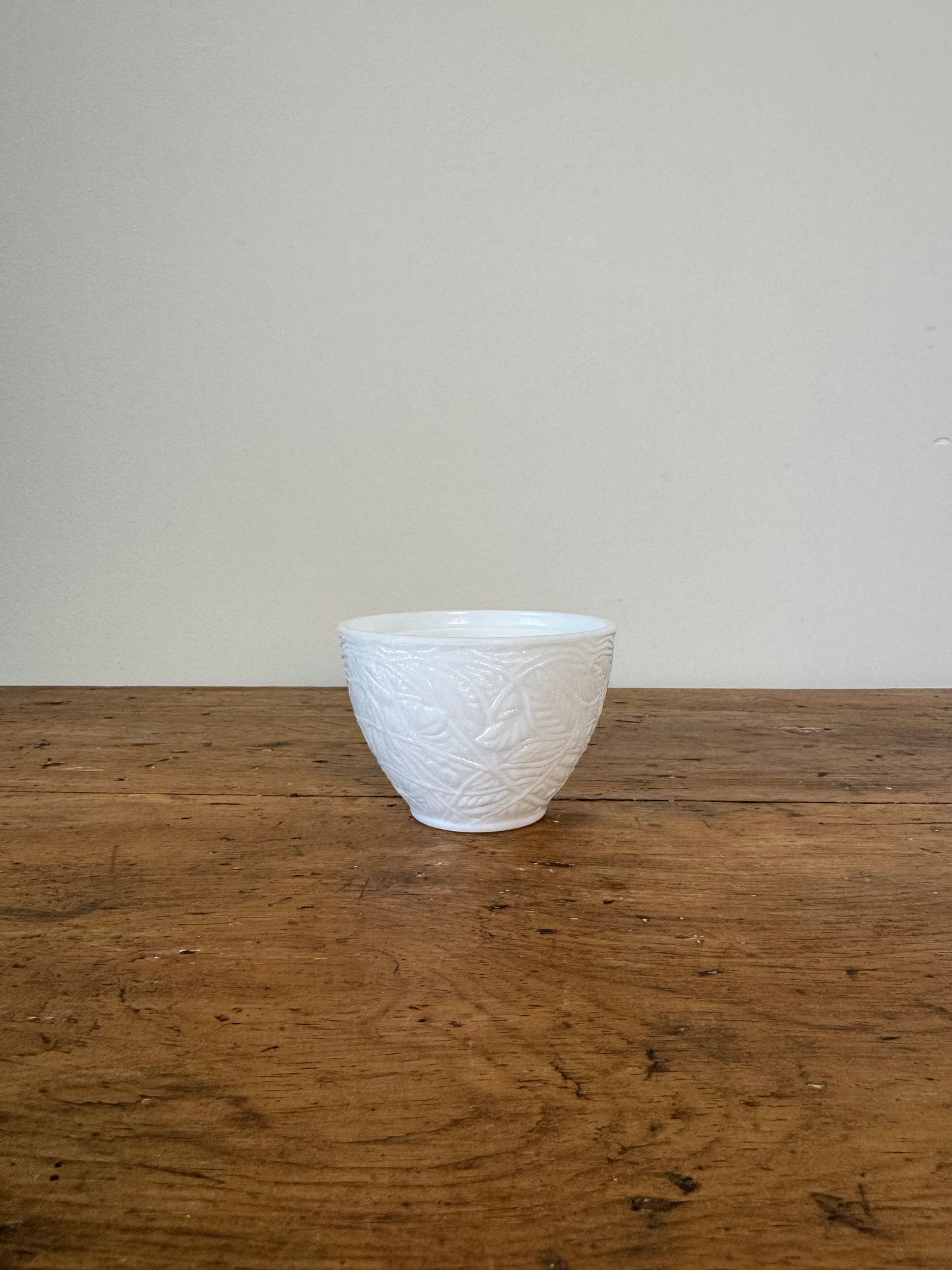 Vintage Milk Glass - Small Vines Bowl