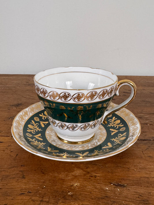 Vintage Salisbury Bone China Teacup & Saucer