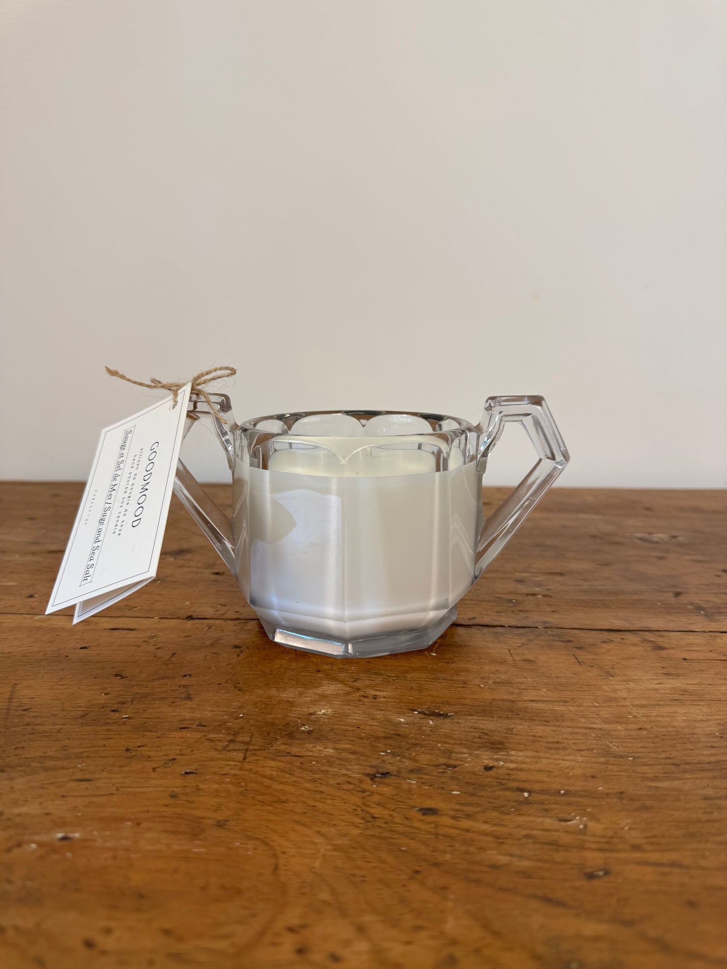 Vintage Glass GoodMood Candle - Clear