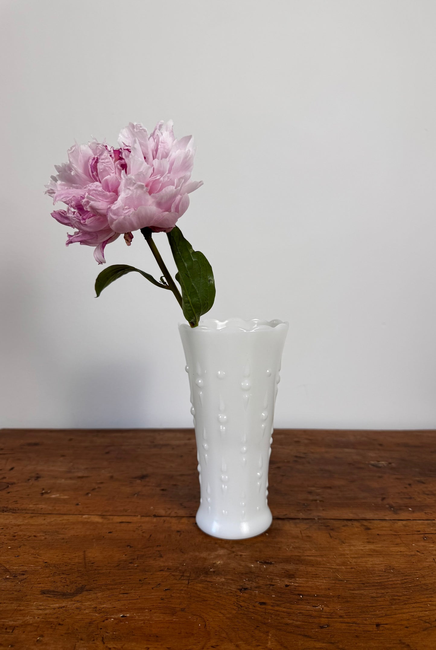 Vintage Milk Glass Vase