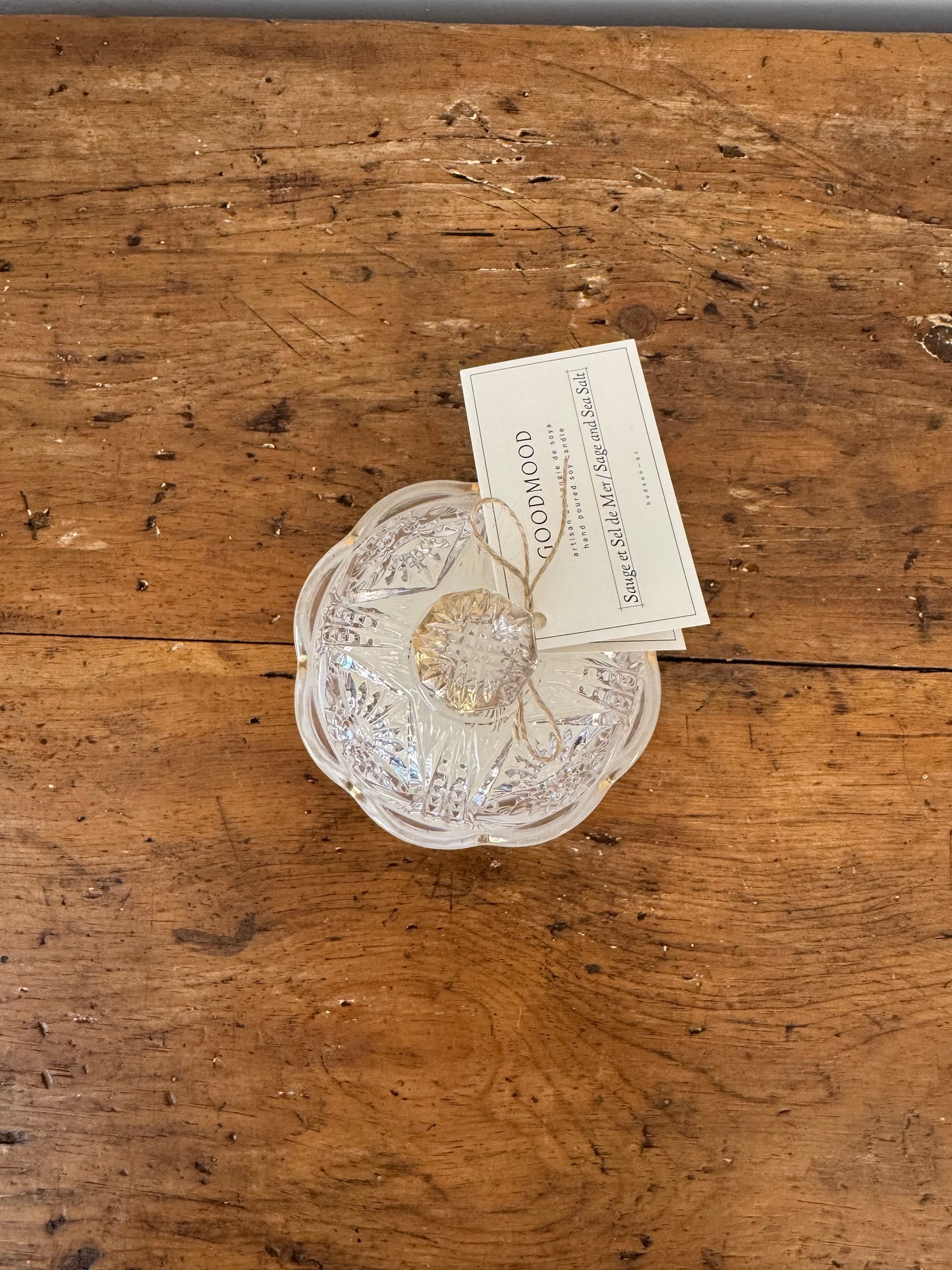 Vintage Glass GoodMood Candle - Clear Sun