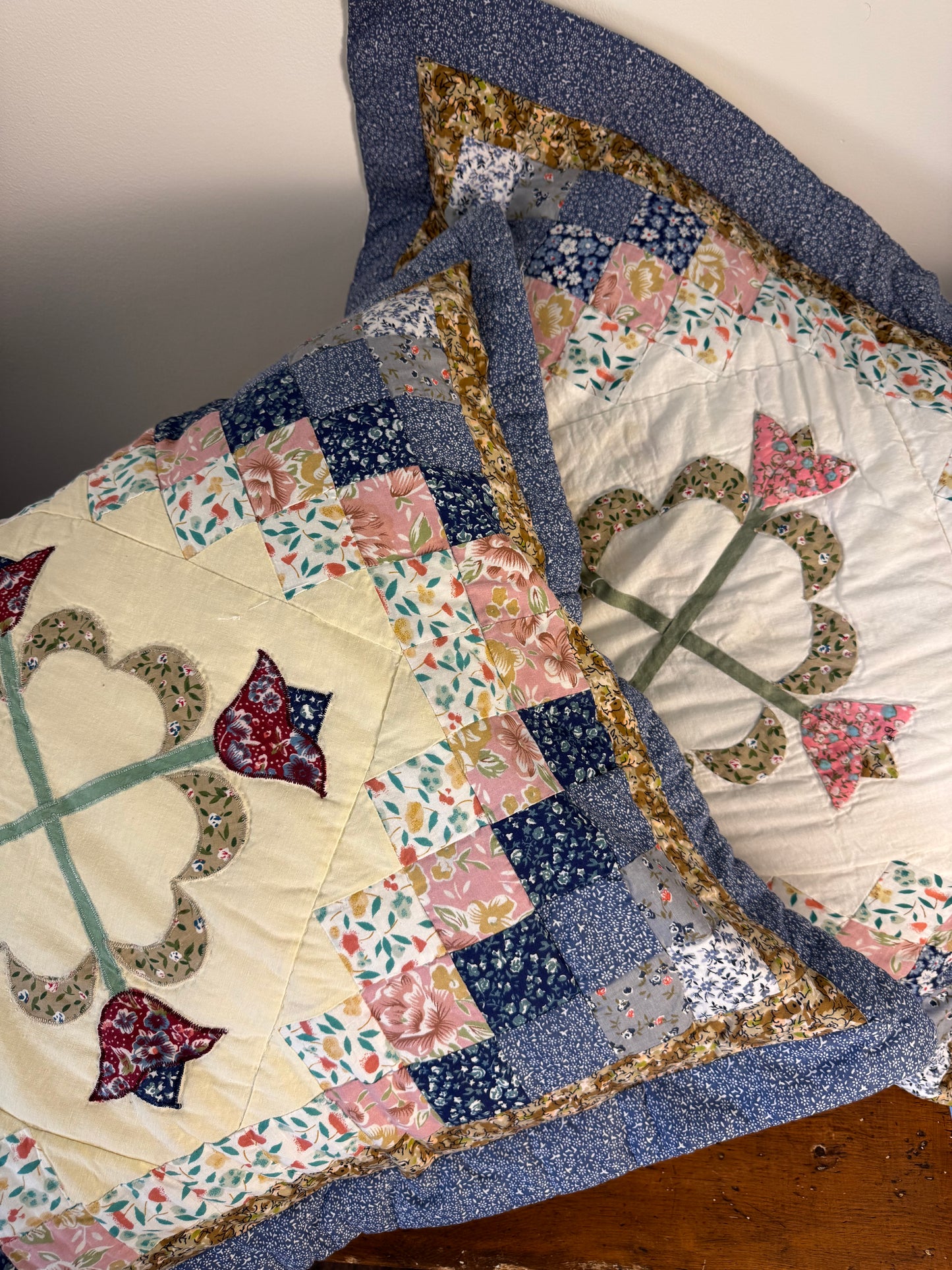 Preloved Quilt Pillow sham - Pink