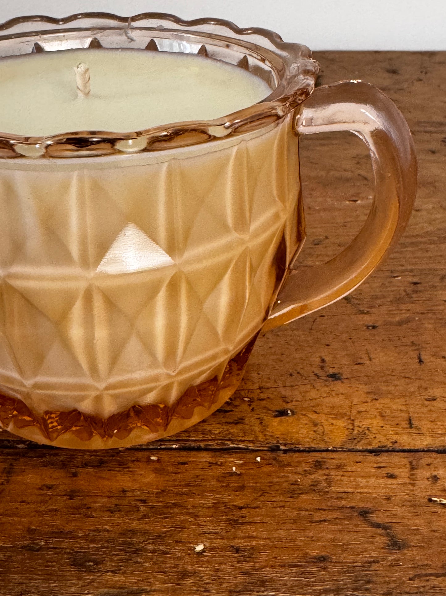 Vintage Glass GoodMood Candle - Peachy Pink