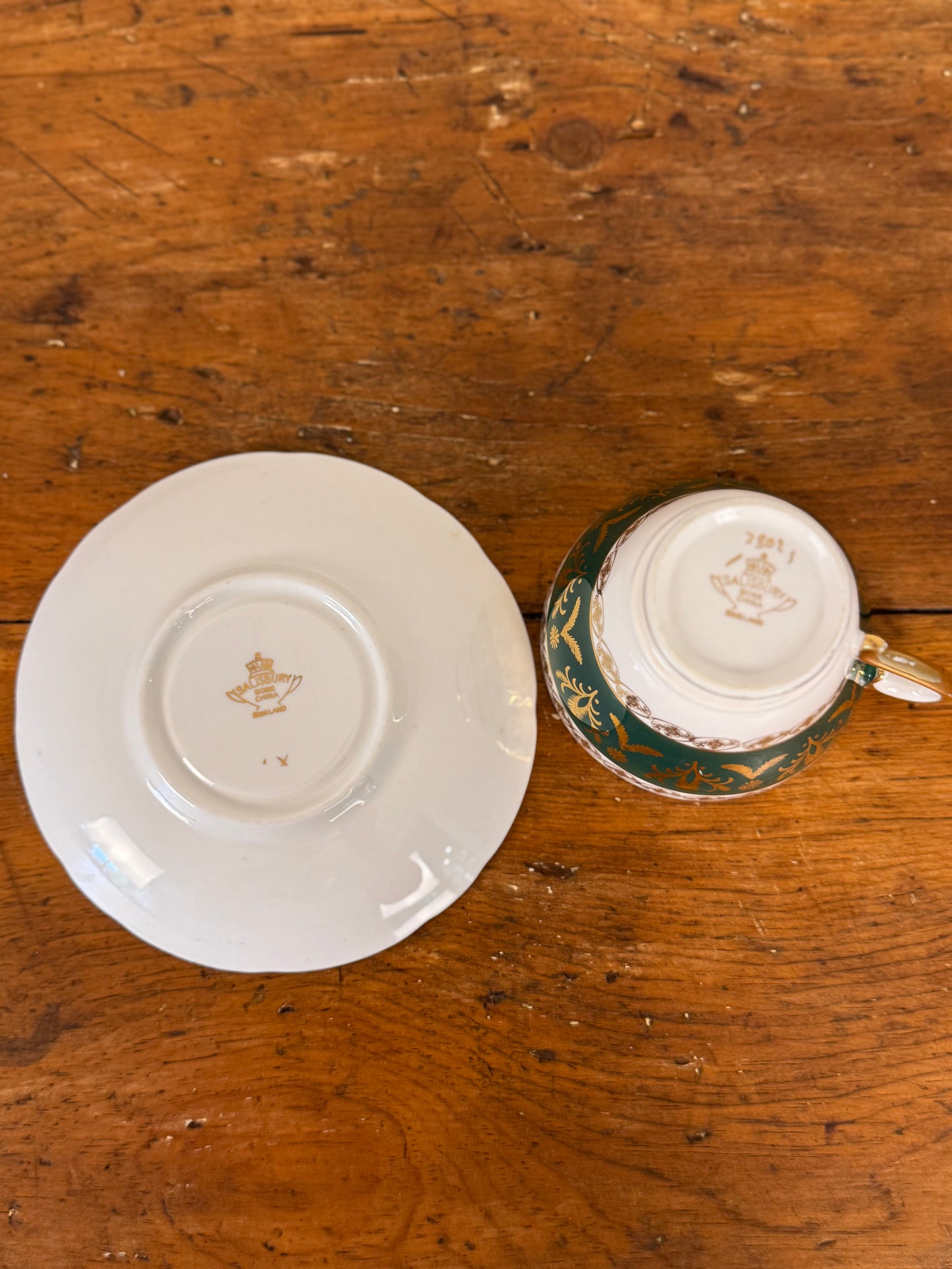 Vintage Salisbury Bone China Teacup & Saucer