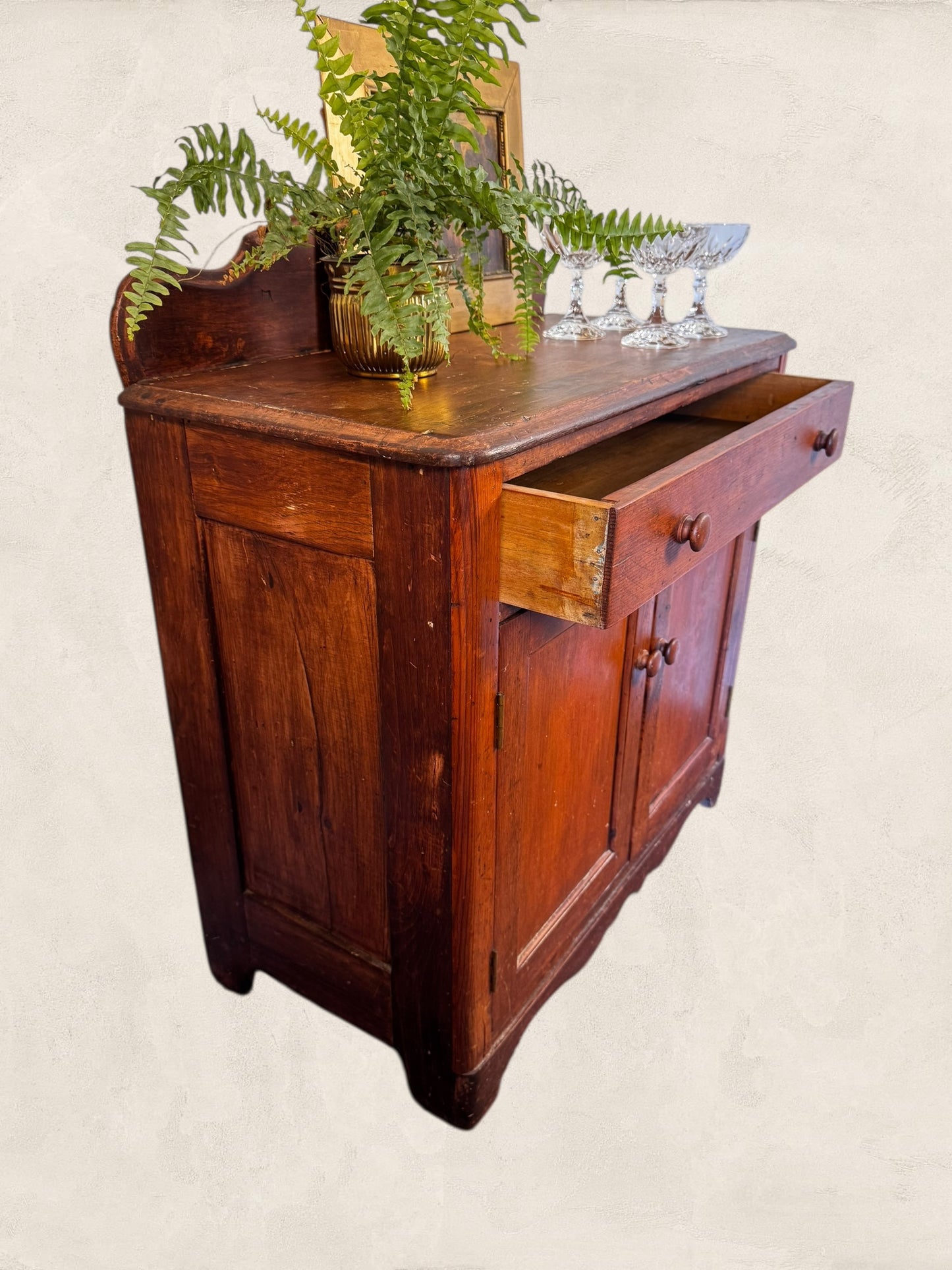Rupert - Vintage Wooden Washstand Cabinet