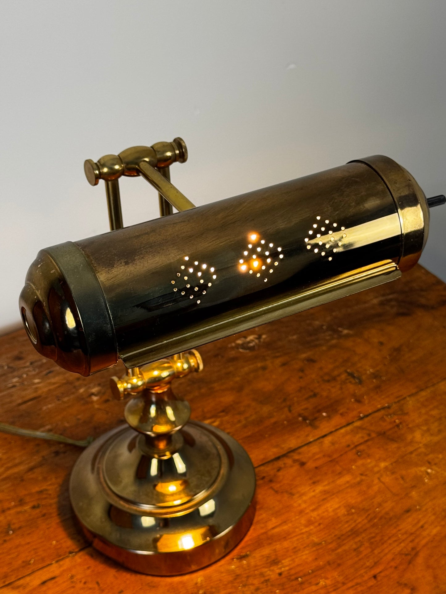 Vintage Brass Desk Lamp