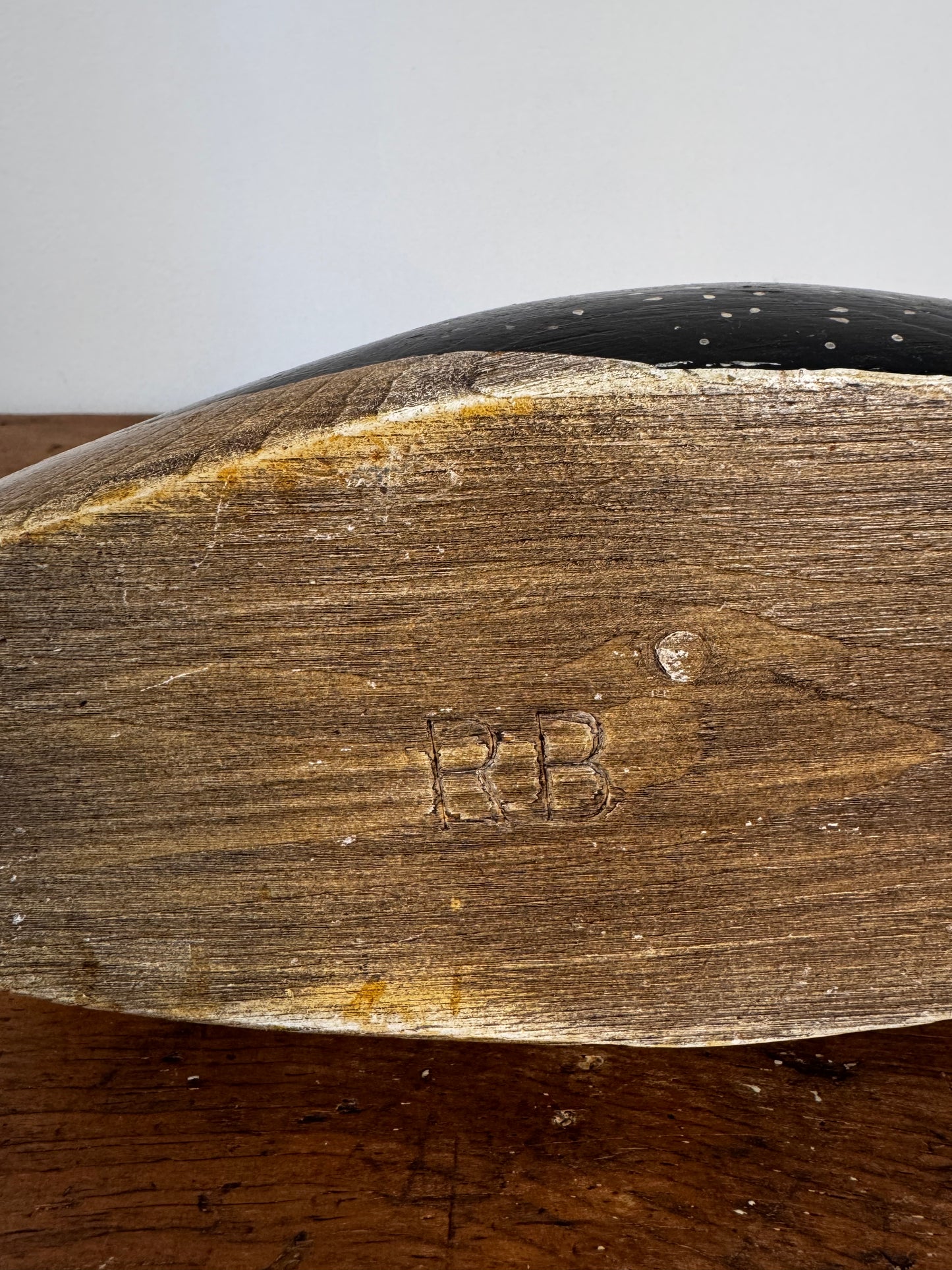 Vintage Wooden Duck Decoy - Loon