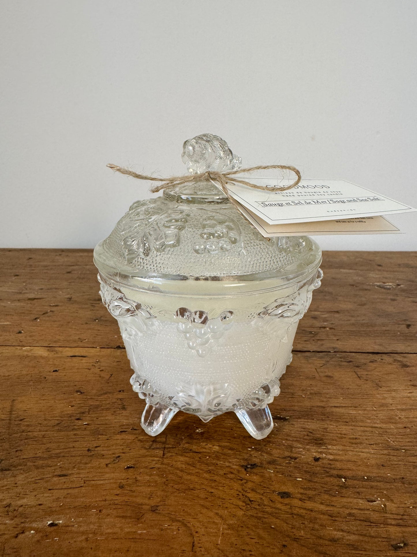 Vintage Glass GoodMood Candle - Grape Vine