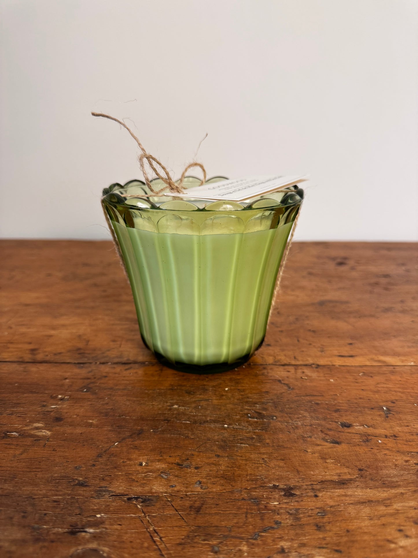 Vintage Glass GoodMood Soy Candle - Green Tulip