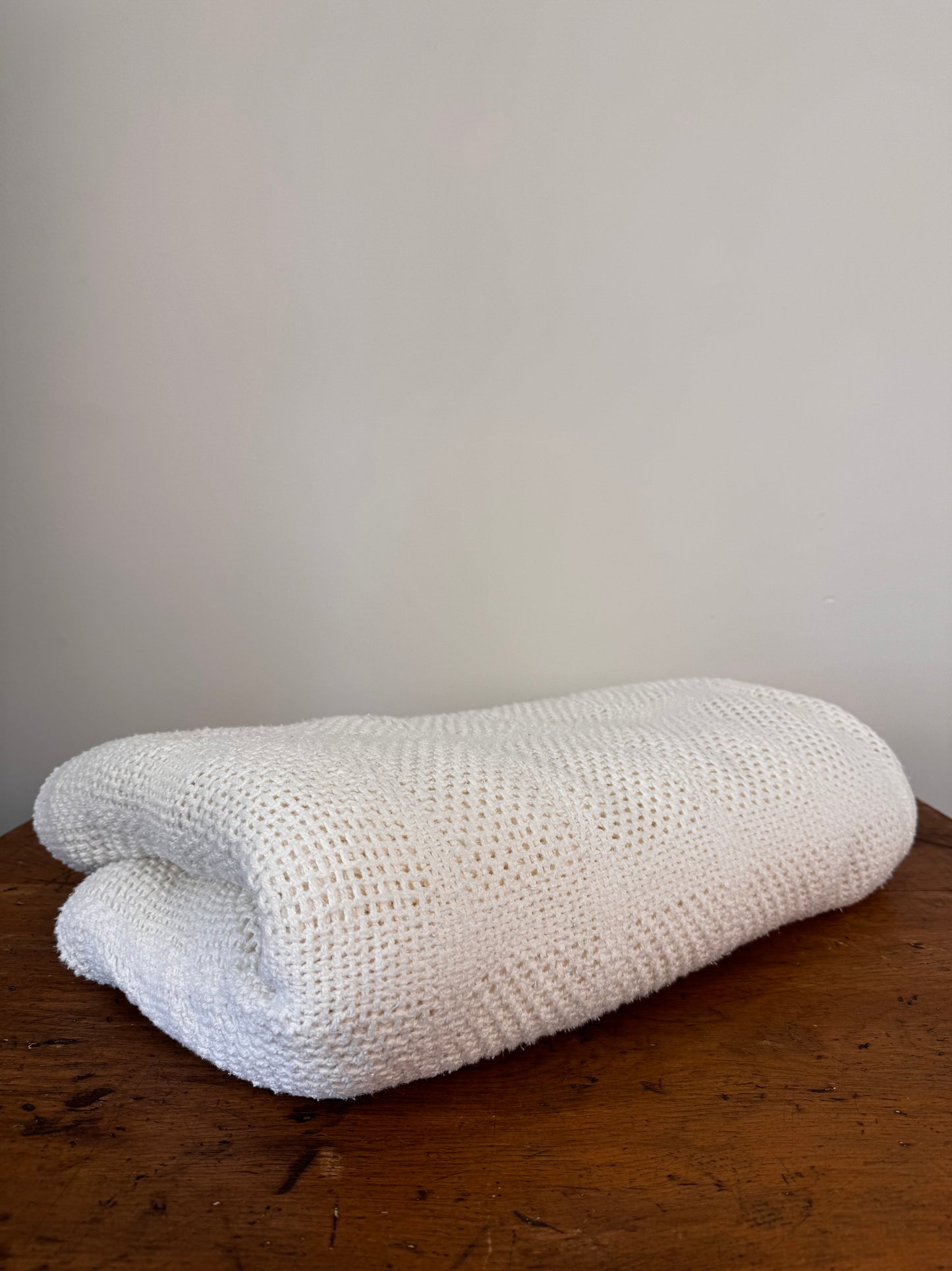 Vintage Cotton Knit Blanket