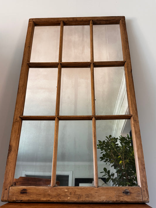 Antique Windowpane Mirror