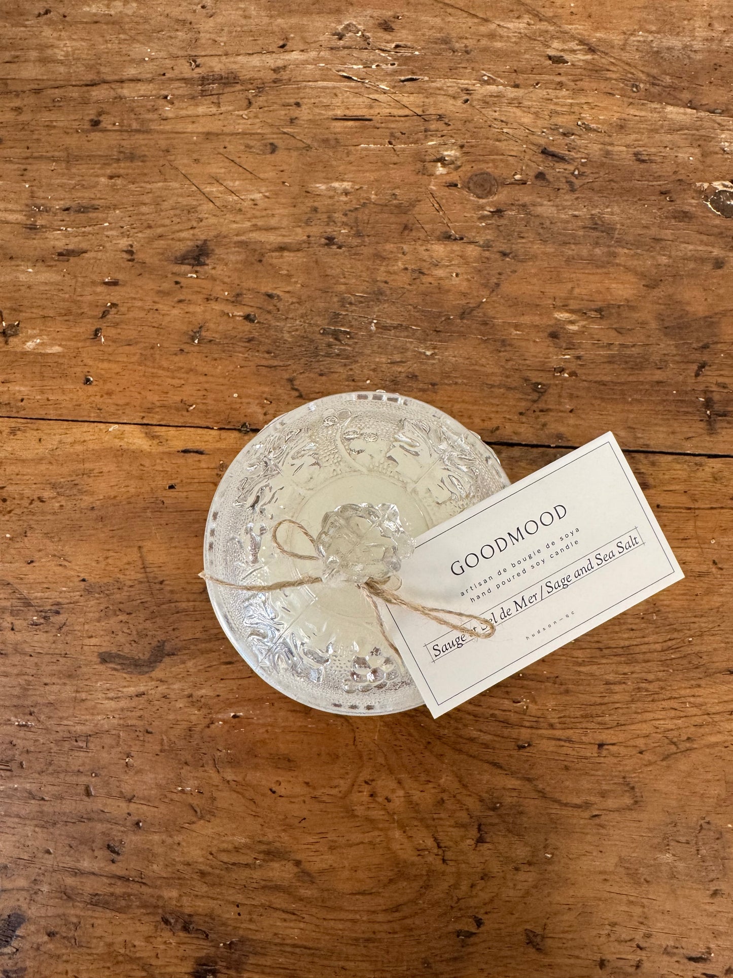 Vintage Glass GoodMood Candle - Grape Vine