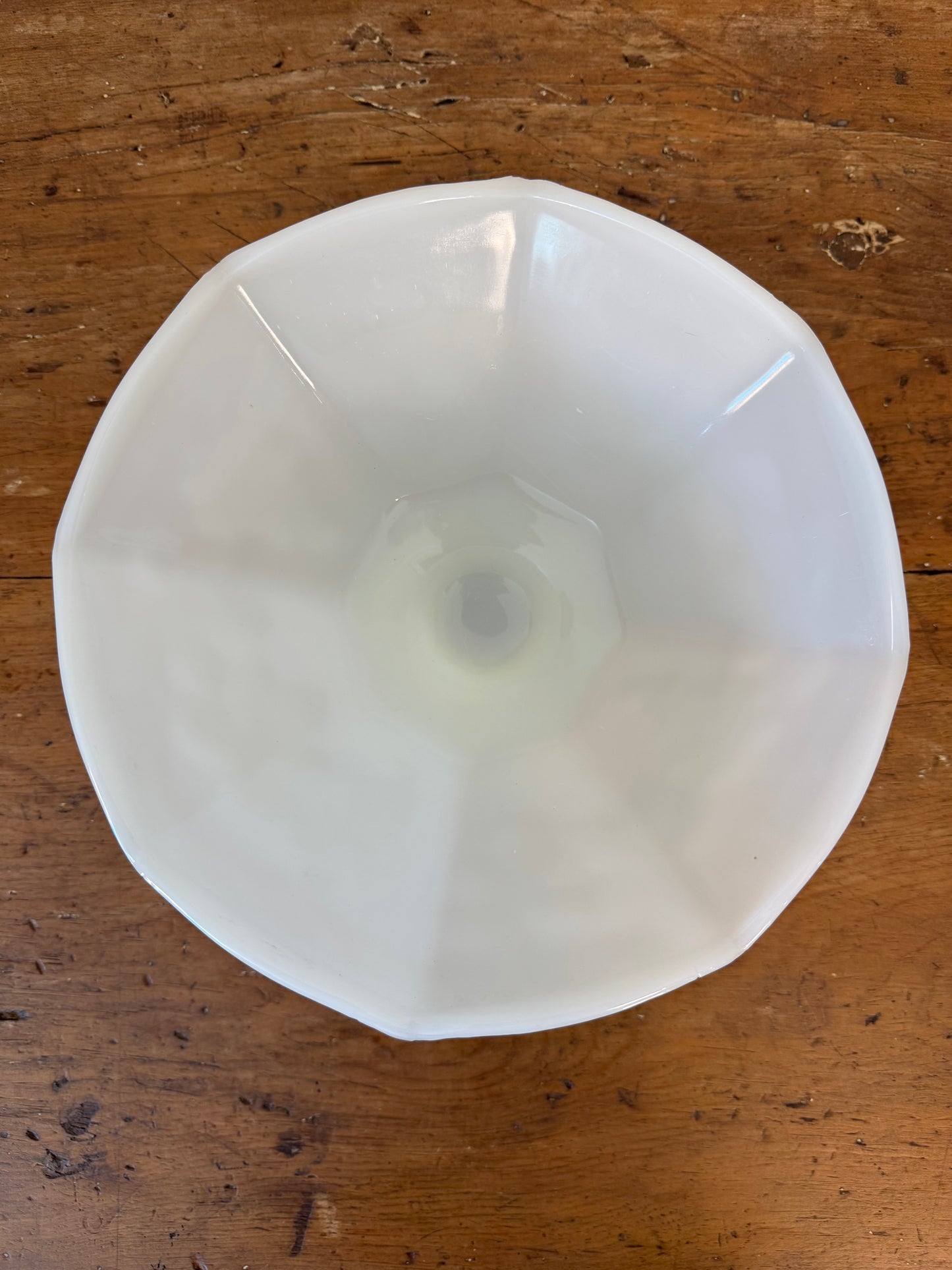 Vintage Milk Glass Fruit Bowl