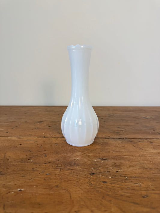 Vintage Milk Glass - Bud Vase