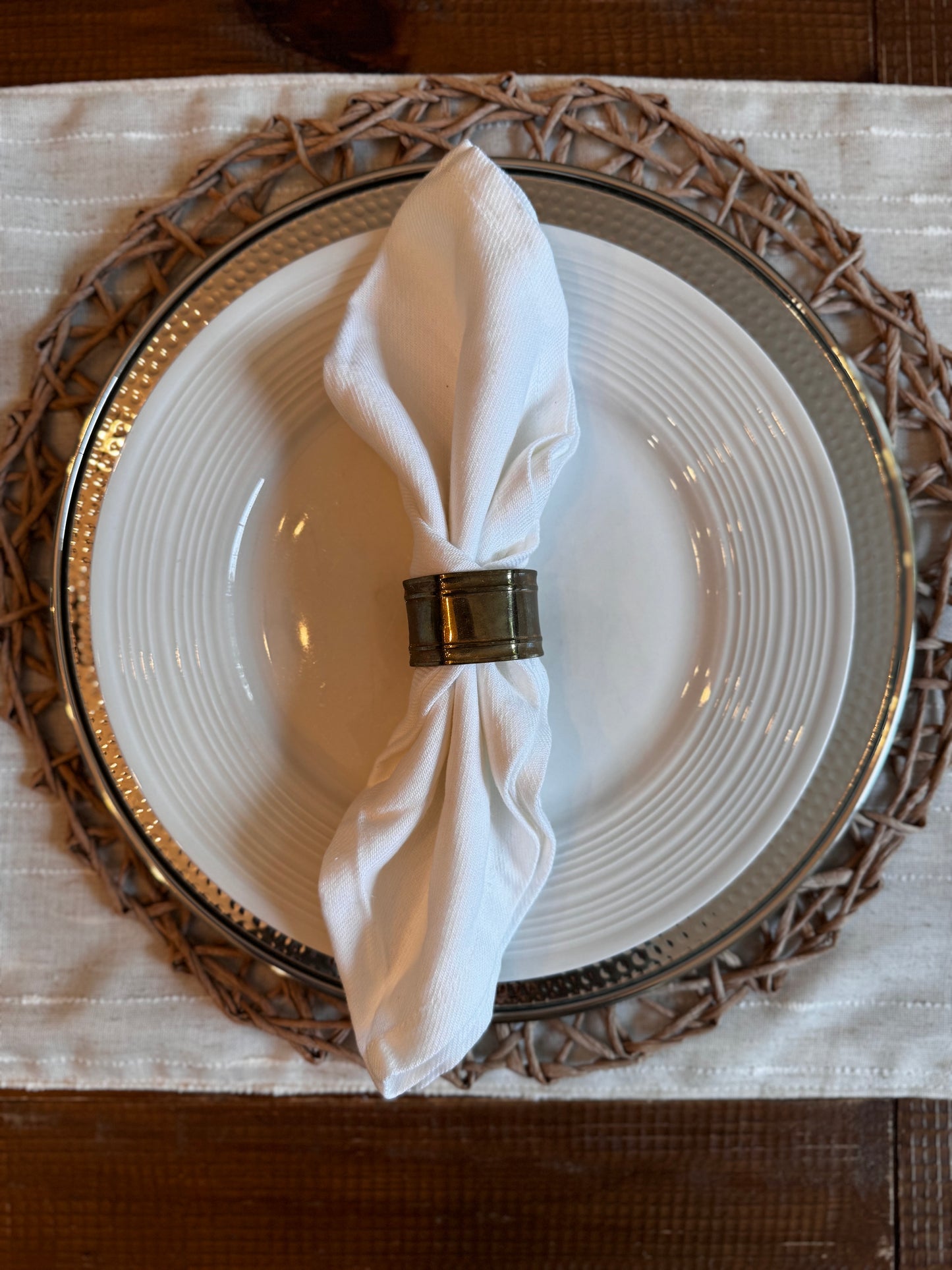 Vintage Brass Napkin Holder