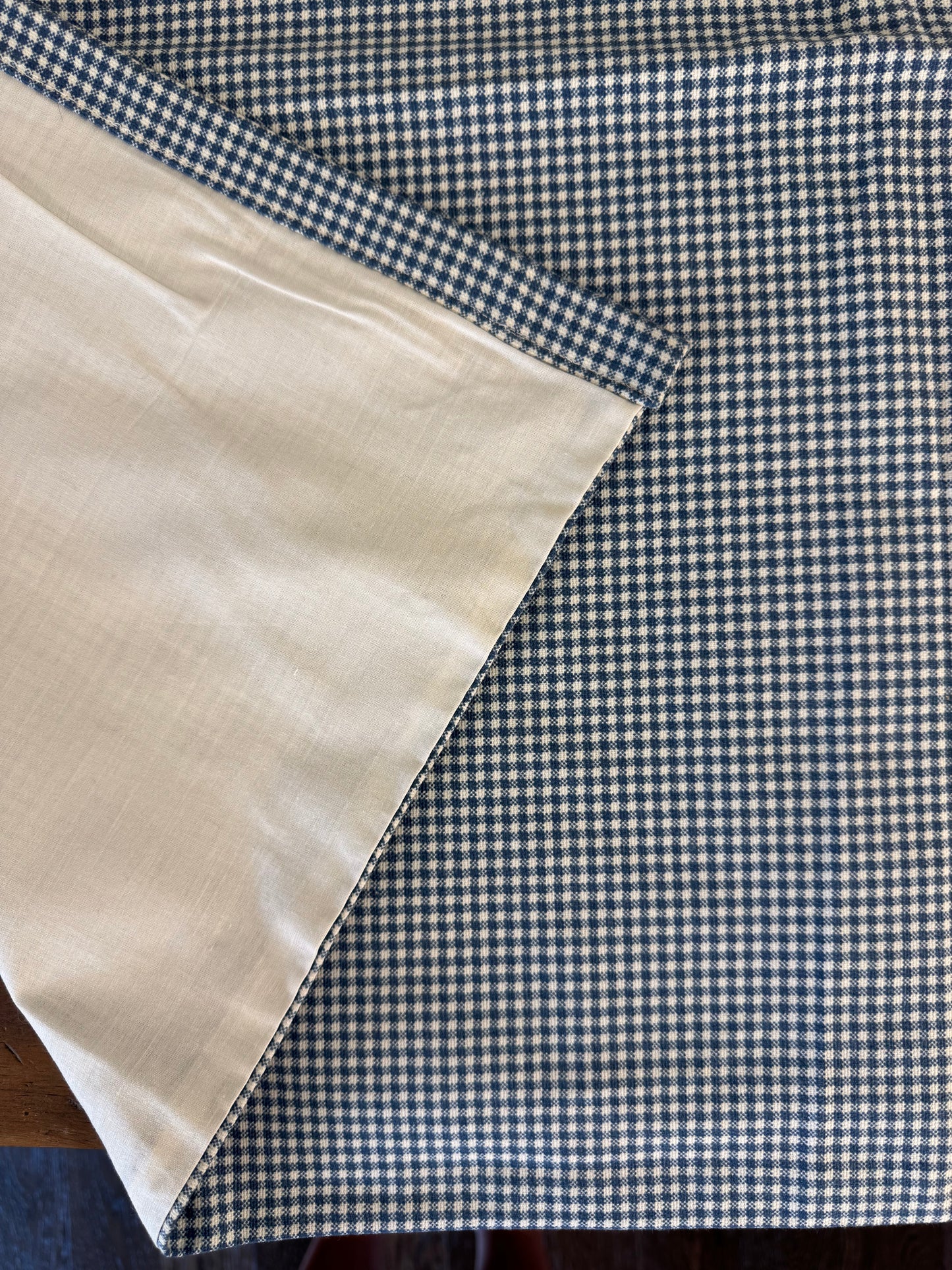 Vintage Gingham Tablecloth