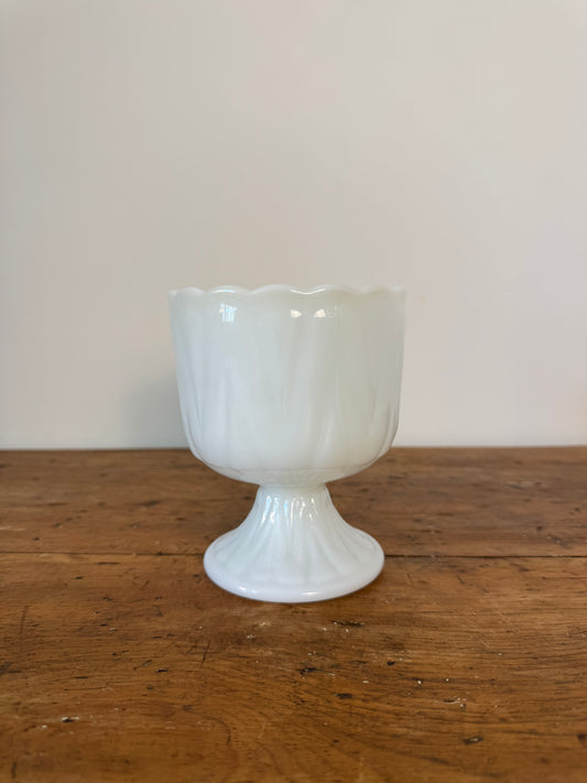 Vintage Milk Glass - Tulip Bowl