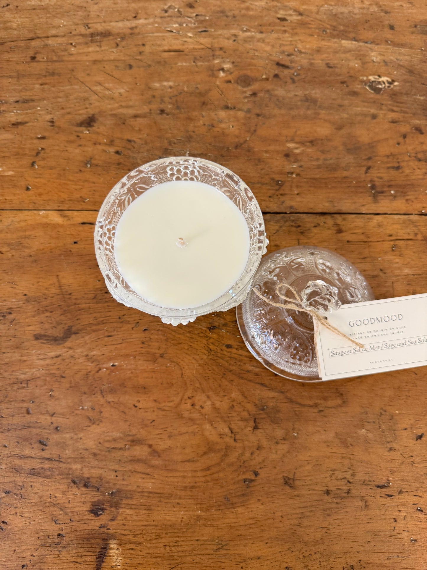 Vintage Glass GoodMood Candle - Grape Vine