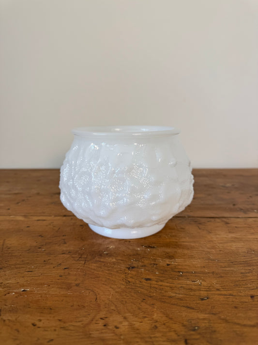 Vintage Milk Glass E.O Brody Co. Cleveland O USA Vase - Small