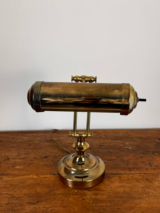 Vintage Brass Desk Lamp