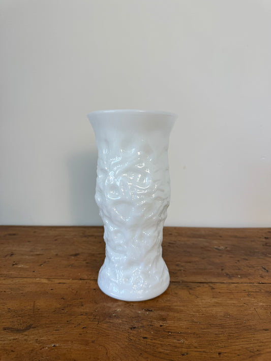 Vintage Milk Glass E.O Brody Co. Cleveland O USA Vase - Tall