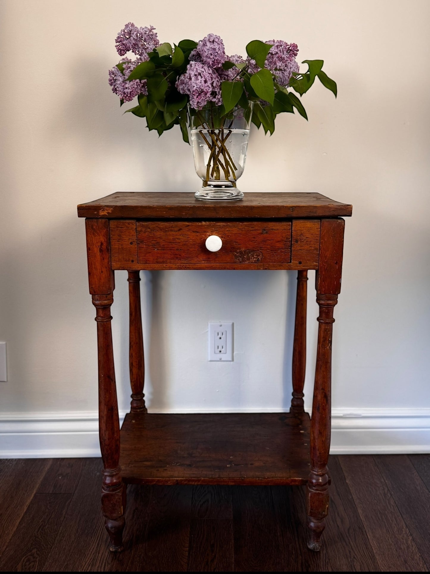 Stanley - Antique Wooden Side Table