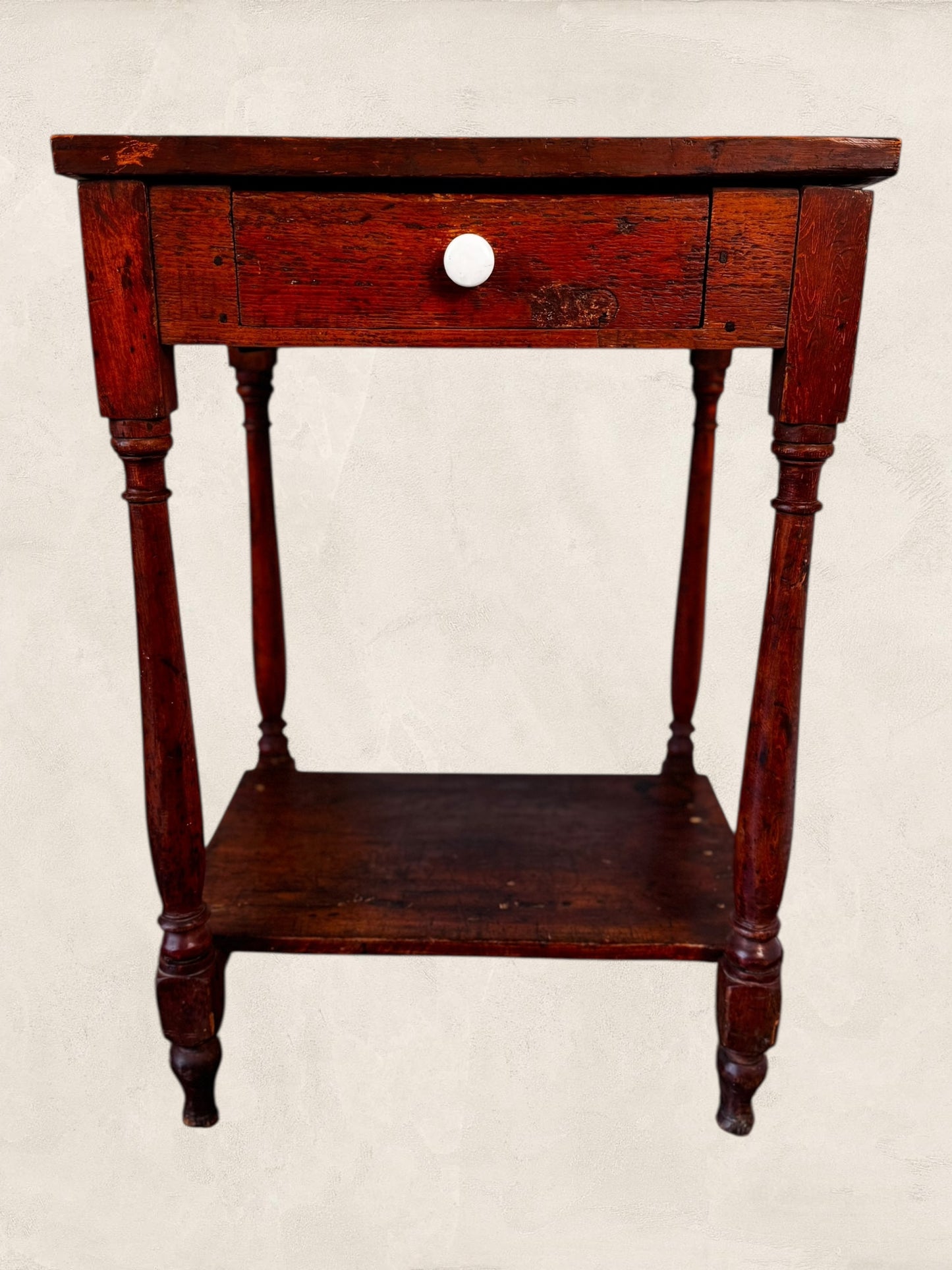 Stanley - Antique Wooden Side Table