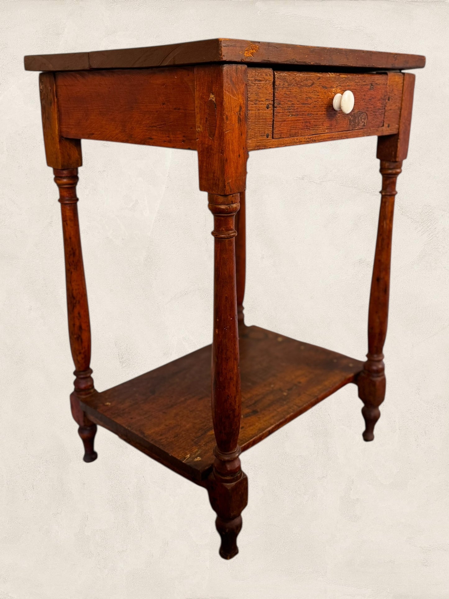 Stanley - Antique Wooden Side Table