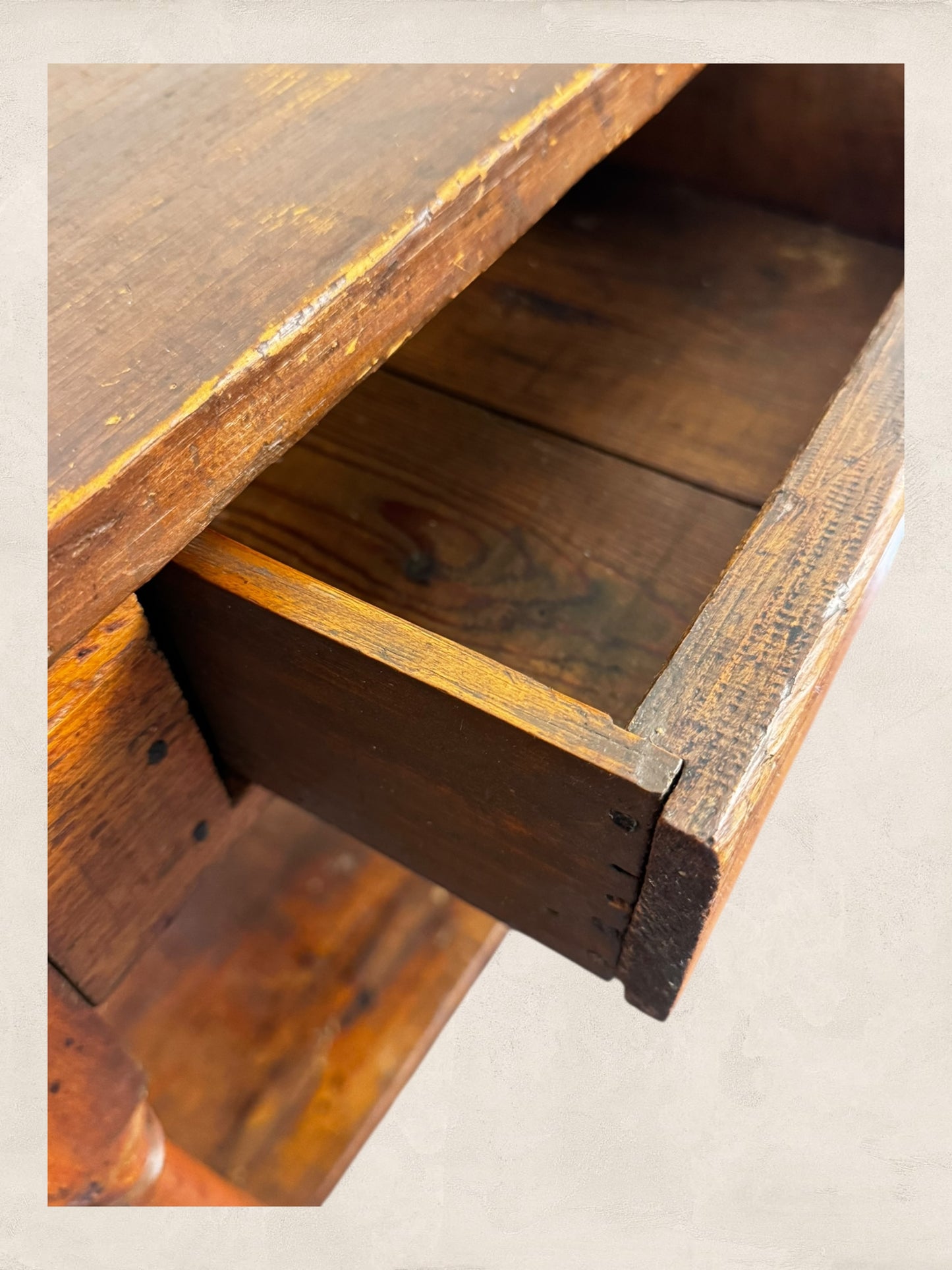 Stanley - Antique Wooden Side Table